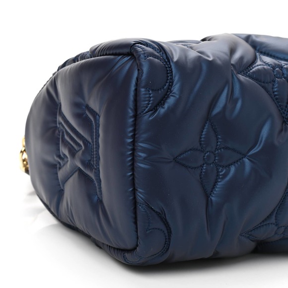 ❌❌LOUIS VUITTON Pillow Speedy Bandouliere 25 Monogram Nylon Metallic Blue bag LV - Picture 7 of 11